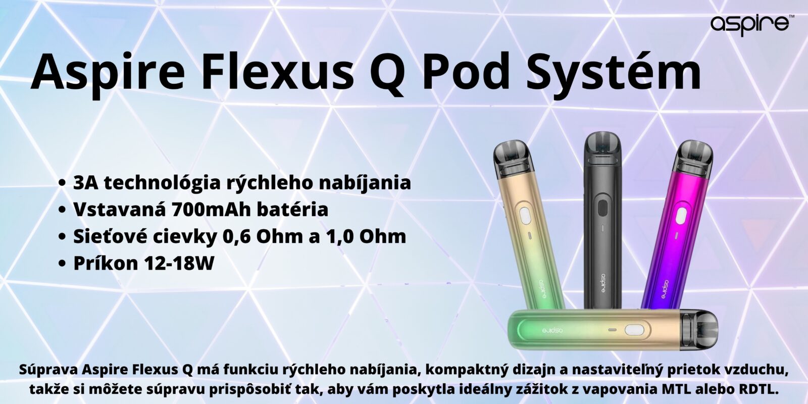 Aspire Flexus Q Pod Systém POD SYSTÉMY - XMANIA Ireland 9